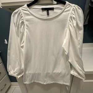 White House Black Market White Blouse